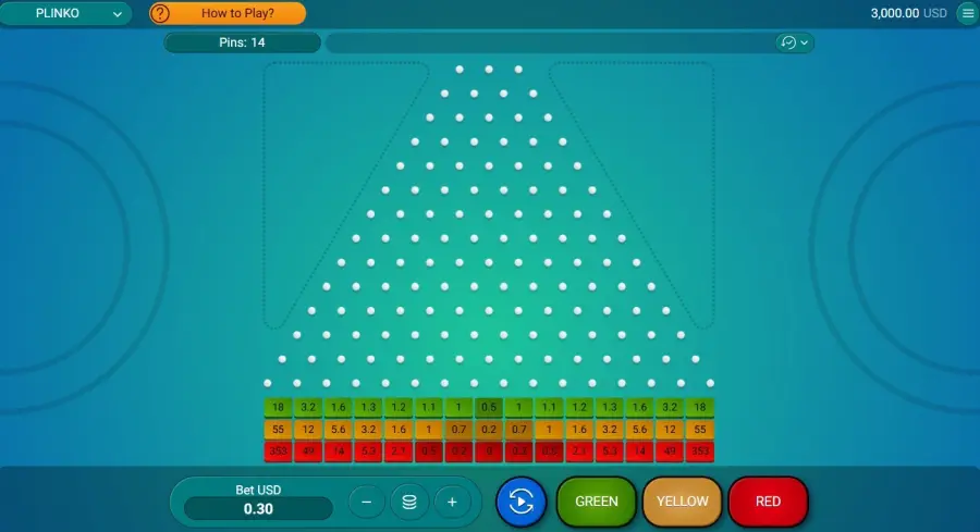 Plinko game
